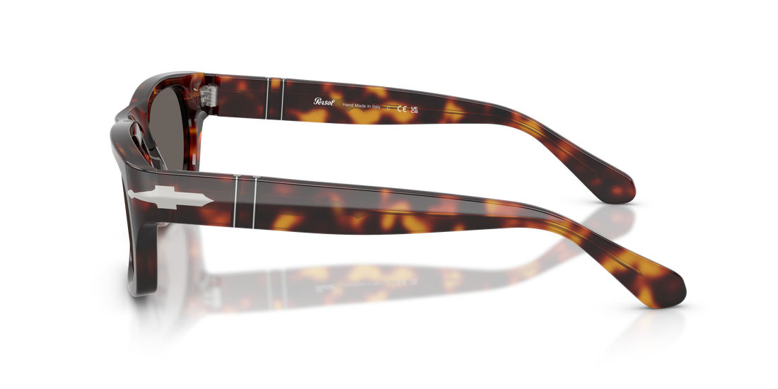 Sunglasses persol po3398s 24/b1 havana rectangular unisex size 55mm - Detailed view