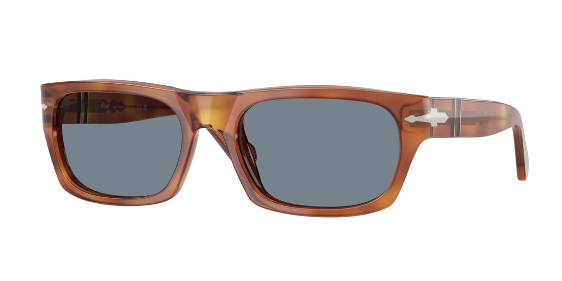 Sunglasses persol po3398s 96/56 marron rectangular unisex size 58mm - Main view