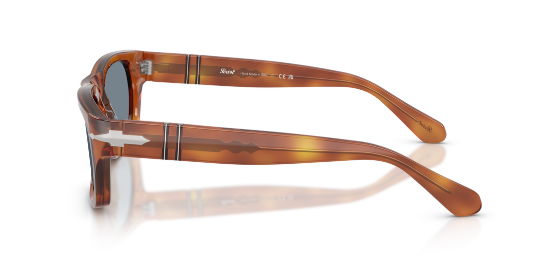 Occhiali da sole persol po3398s 96/56 marron rectangular unisex taglia 55mm - Vista dettagliata