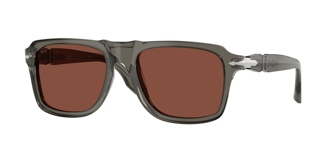 Occhiali da sole persol po8002s 1103c5 gris rectangular masculino taglia 55mm - Vista principale