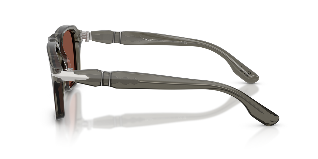 Sunglasses persol po8002s 1103c5 gris rectangular masculino size 55mm - Detailed view