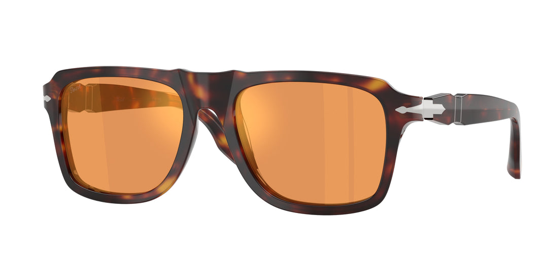 Óculos de sol persol po8002s 24/3l havana rectangular masculino tamanho 55mm - Vista principal
