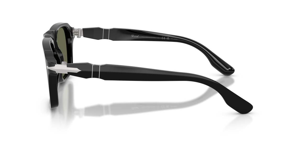 Óculos de sol persol po8002s 95/58 negro rectangular masculino tamanho 55mm - Vista de detalhe