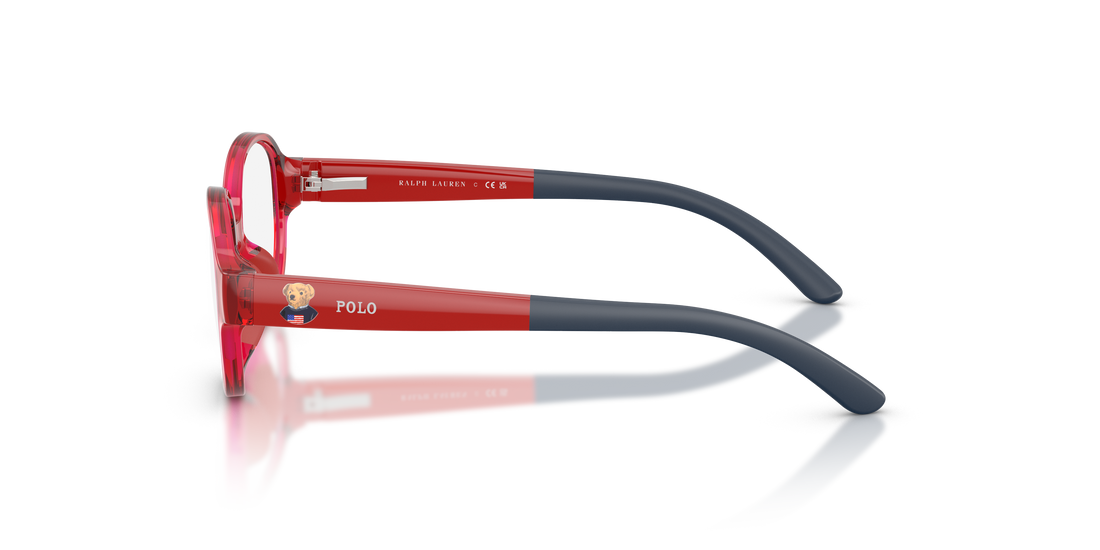Lunettes de vue polo pp8552u 5102 rojo oval infantil taille 45mm - Vue détaillée