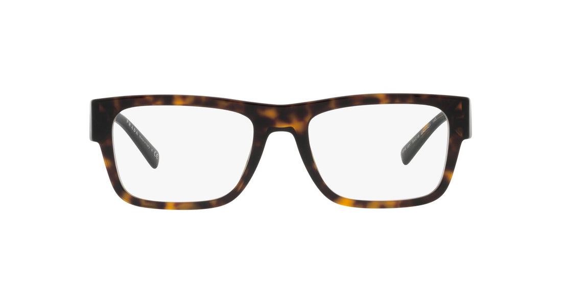 Occhiali da vista prada pr 15yv 2au1o1 havana rectangular masculino taglia 54mm - Vista dettagliata