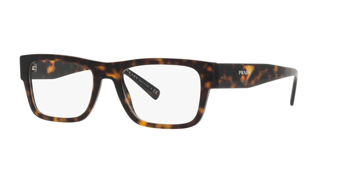 Occhiali da vista prada pr 15yv 2au1o1 havana rectangular masculino taglia 54mm - Vista principale