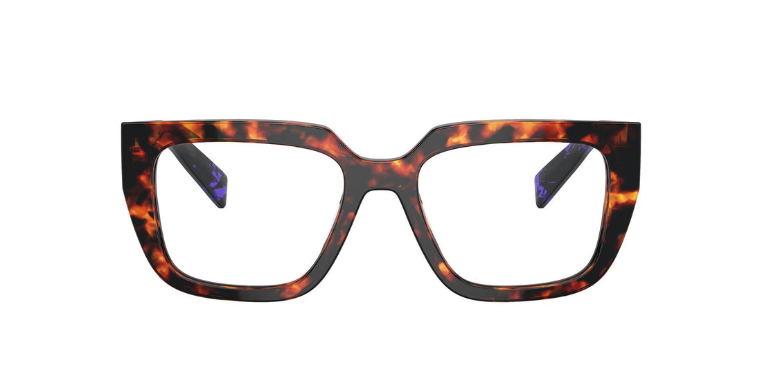 Lunettes de vue prada pr a03v 14o1o1 havana irregular femenina taille 50mm - Vue détaillée