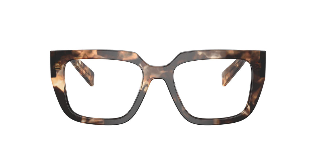 Lunettes de vue prada pr a03v 14p1o1 havana irregular femenina taille 50mm - Vue détaillée