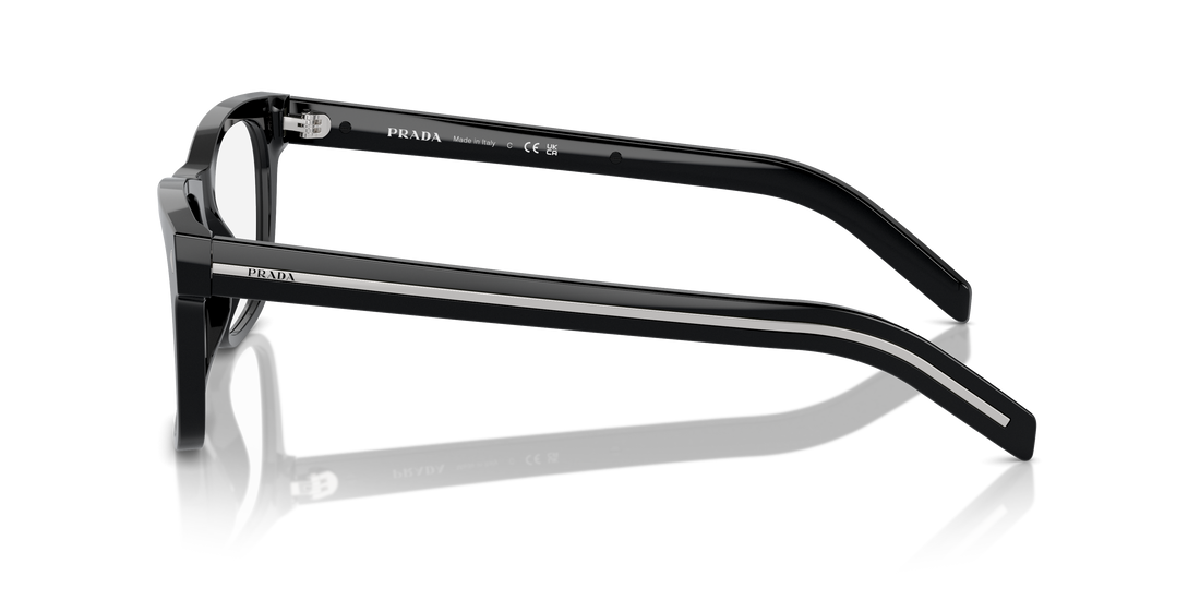 Lunettes de vue prada pr a13v 16k1o1 negro pillow masculino taille 54mm - Vue détaillée