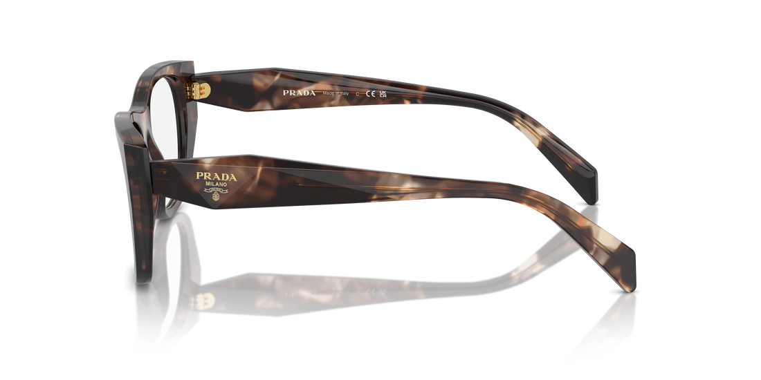 Lunettes de vue prada pr a18v 14p1o1 carey irregular femenino taille 52mm - Vue détaillée