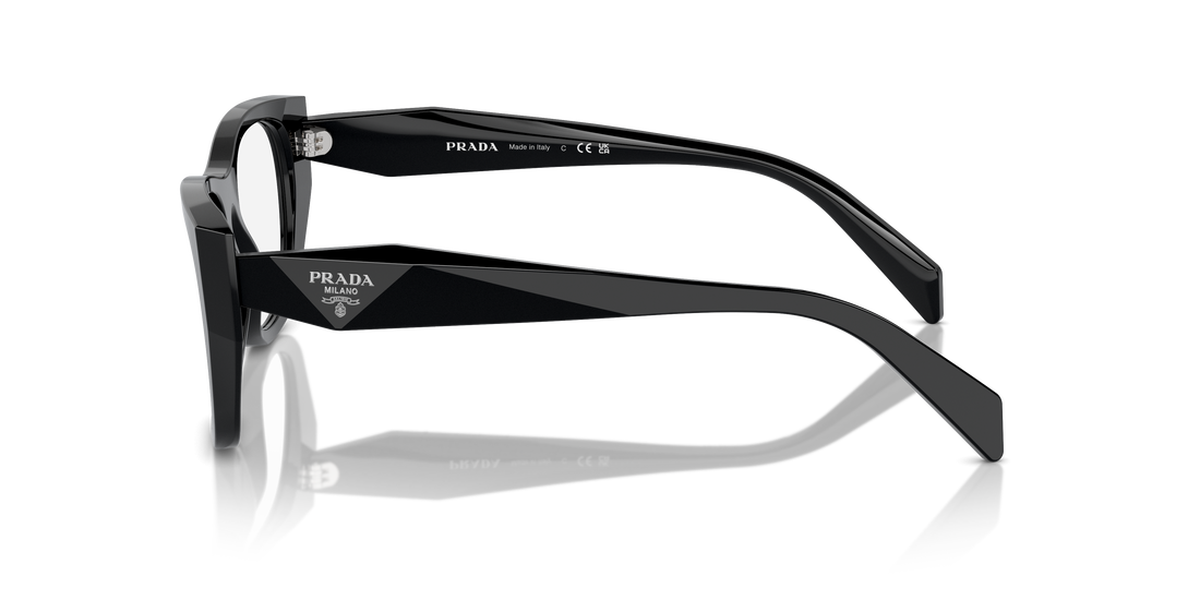 Lunettes de vue prada pr a18v 16k1o1 negro irregular femenina taille 50mm - Vue détaillée