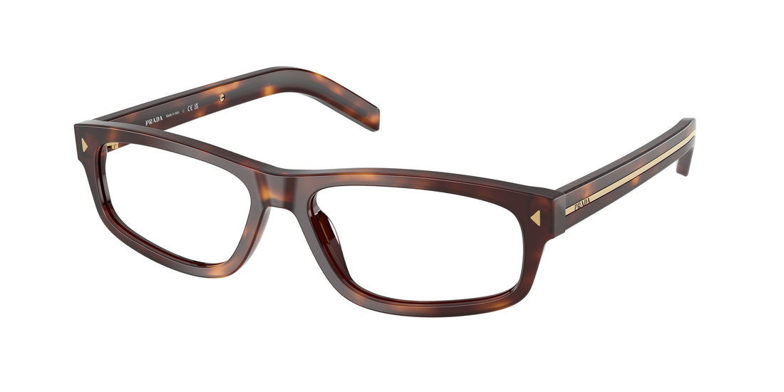 Lunettes de vue prada pr b02v 15w1o1 carey rectangular masculino taille 57mm - Vue principale