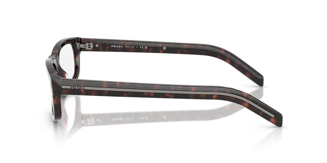 Lunettes de vue prada pr b02v 17n1o1 carey rectangular masculino taille 57mm - Vue détaillée