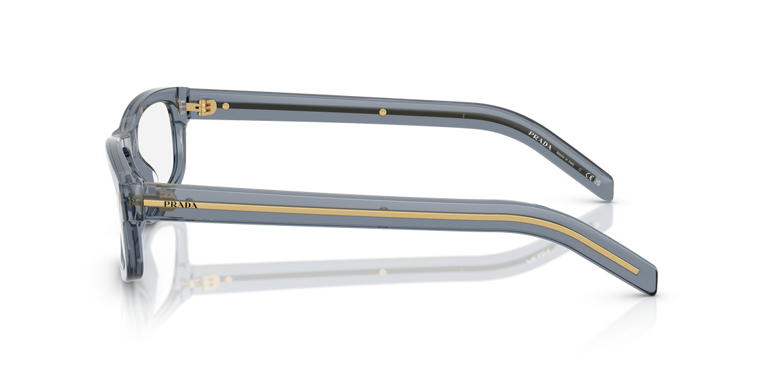 Lunettes de vue prada pr b02v 17t1o1 oro rectangular masculino taille 57mm - Vue détaillée