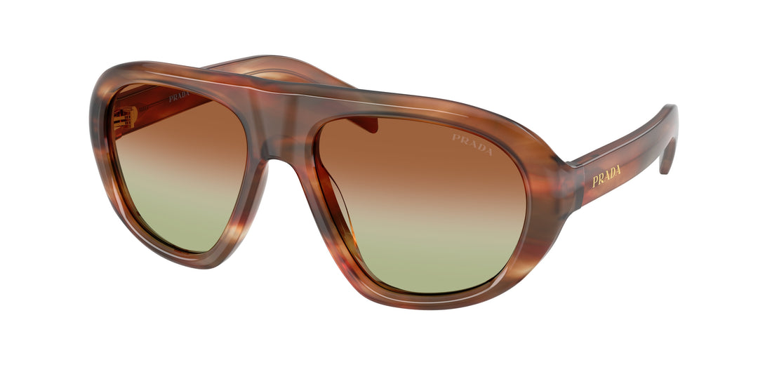 Óculos de sol prada pr c05s 24g70t marron irregular femenino tamanho 57mm - Vista principal