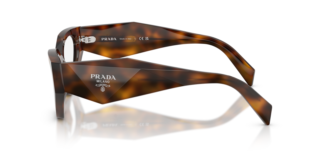 Occhiali da vista prada pr c07v 20d1o1 havana irregular femenino taglia 54mm - Vista dettagliata