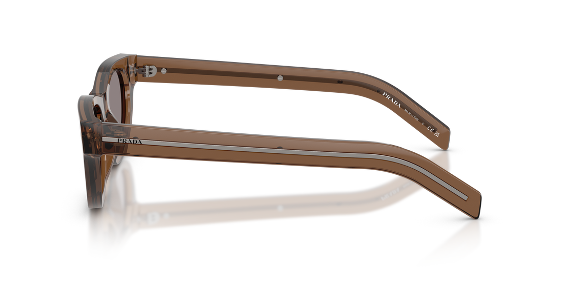 Occhiali da sole prada pr c09s 28i03d marron cat eye masculino taglia 51mm - Vista dettagliata