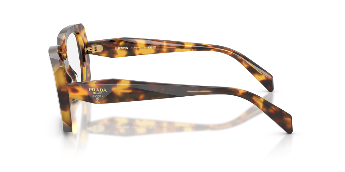 Occhiali da vista prada pr c09v 14l1o1 havana pillow femenino taglia 51mm - Vista dettagliata