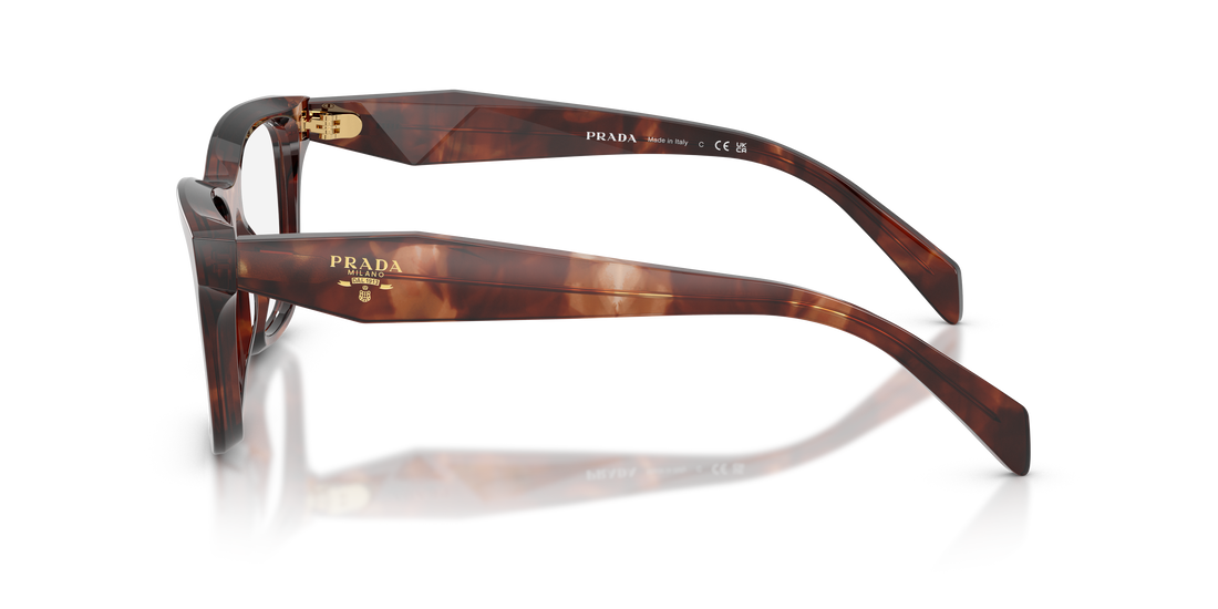 Occhiali da vista prada pr c10v 14p1o1 havana butterfly femenino taglia 52mm - Vista dettagliata