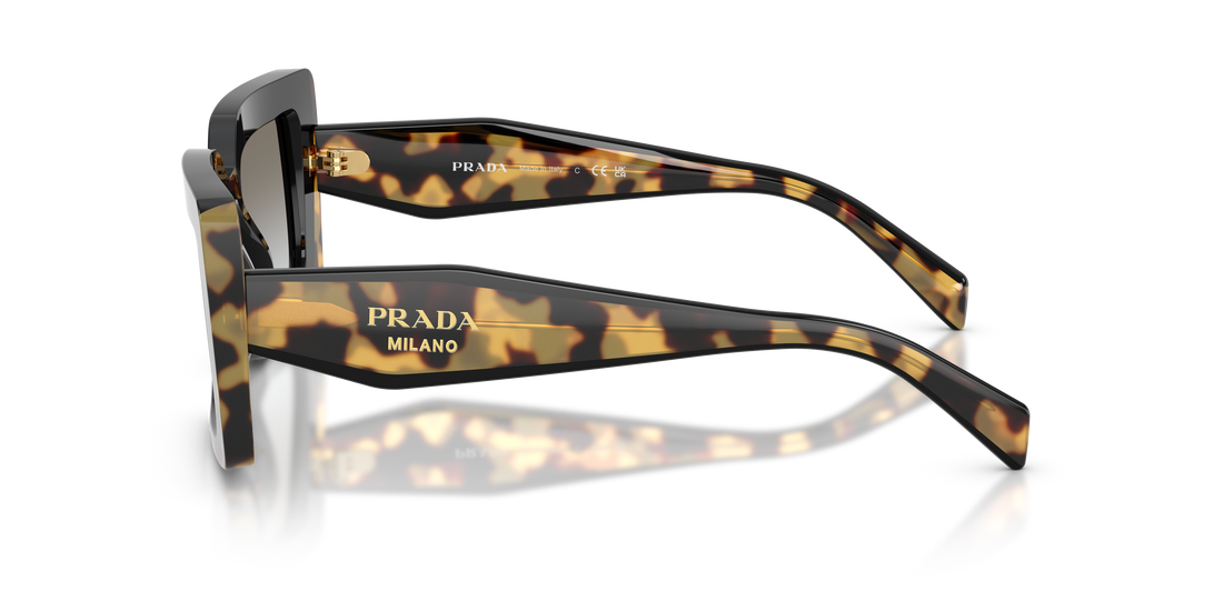 Óculos de sol prada pr d01s 0cd80l negro rectangular femenino tamanho 52mm - Vista de detalhe