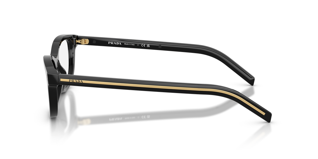 Occhiali da vista prada pr d01vu 16k1o1 negro oval femenino taglia 50mm - Vista dettagliata