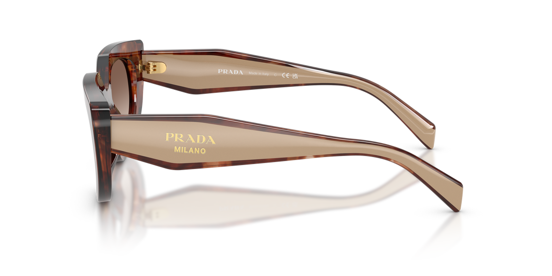 Occhiali da sole prada pr d02s 00k10s havana oval femenino taglia 53mm - Vista dettagliata