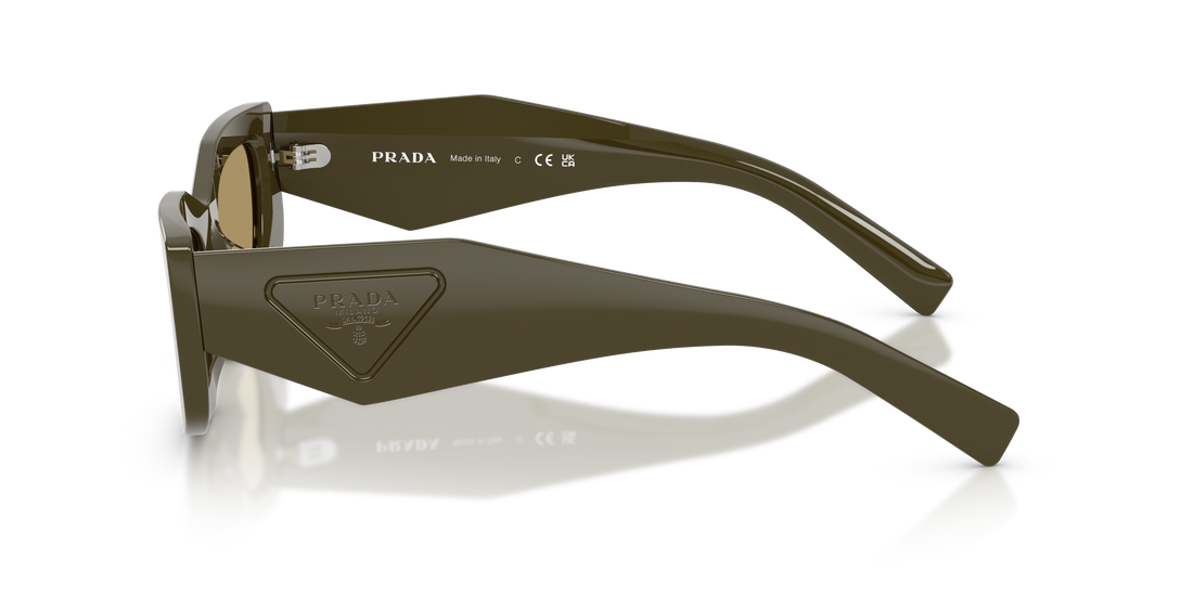 Occhiali da sole prada pr d03sd 26j70g verde rectangular femenino taglia 51mm - Vista dettagliata