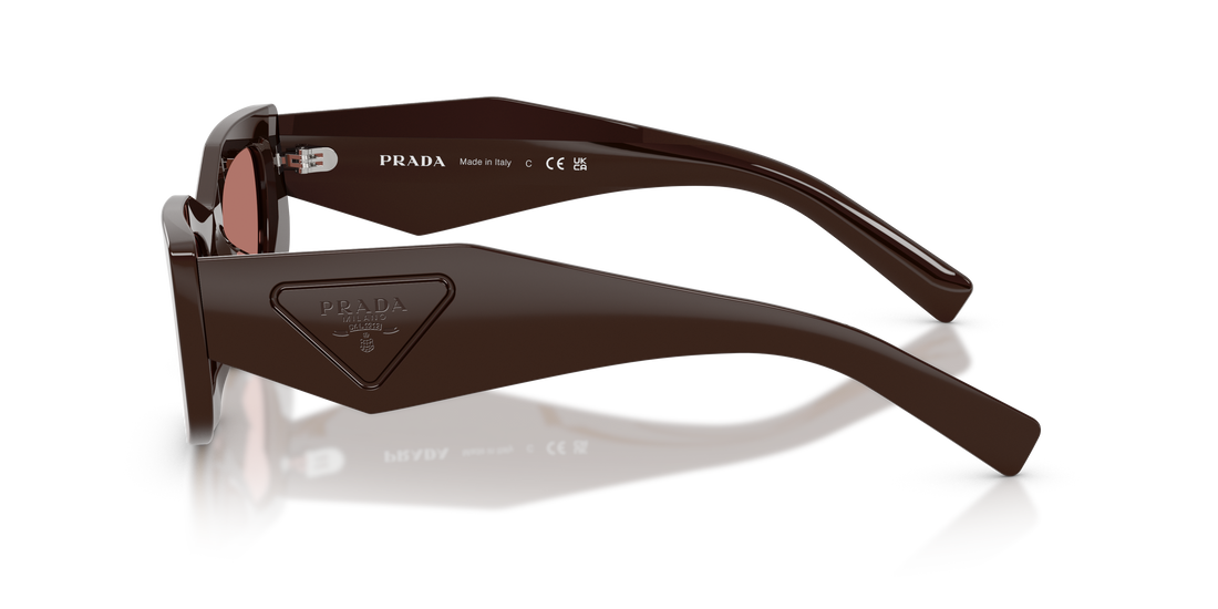 Occhiali da sole prada pr d03sd 27i80w marron rectangular femenino taglia 51mm - Vista dettagliata