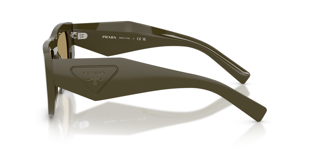 Sunglasses prada pr d04su 26j70g verde irregular femenino size 53mm - Detailed view