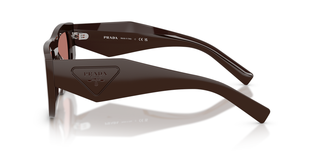 Occhiali da sole prada pr d04su 27i80w marron irregular femenino taglia 53mm - Vista dettagliata