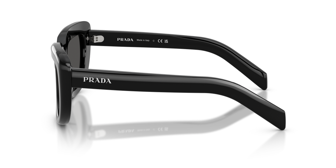 Occhiali da sole prada pr d07s 16k08z negro rectangular femenino taglia 53mm - Vista dettagliata