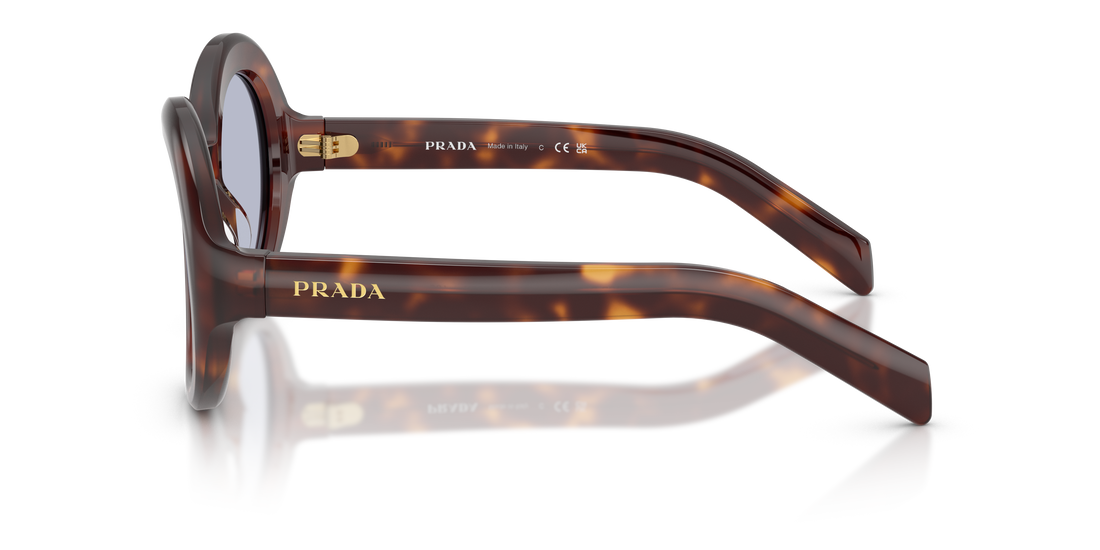 Sunglasses prada pr d08su 15w30x havana round femenino size 53mm - Detailed view
