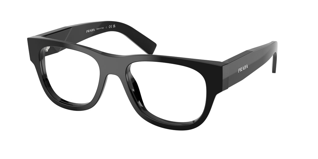 Lunettes de vue prada pr d08vu 16k1o1 negro square masculino taille 53mm - Vue principale
