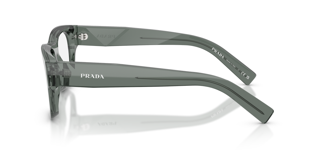 Lunettes de vue prada pr d08vu 21j1o1 gris square masculino taille 53mm - Vue détaillée