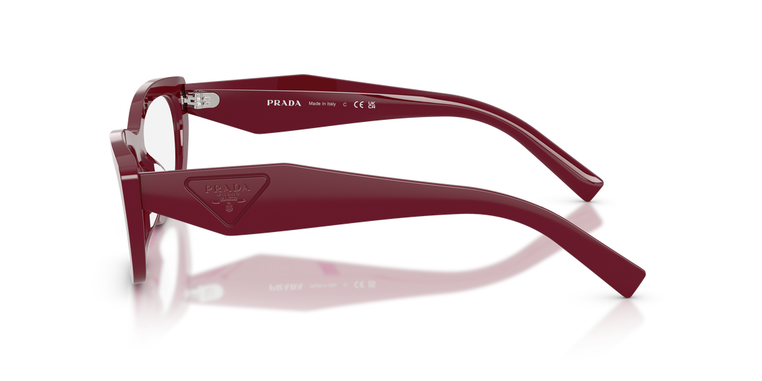 Lunettes de vue prada pr d09v 23l1o1 marron irregular femenino taille 54mm - Vue détaillée