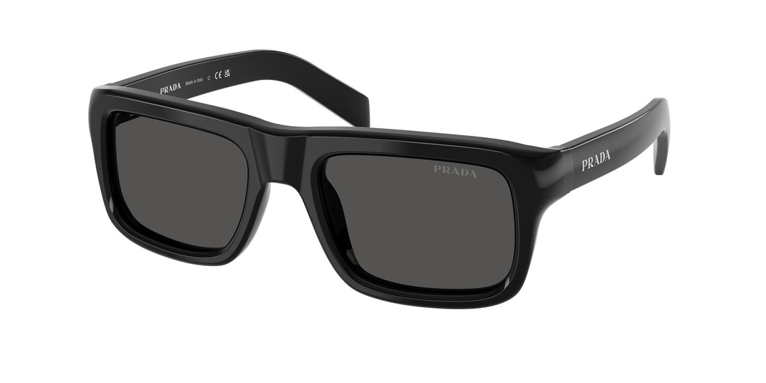 Sunglasses prada pr d11s 16k08z negro rectangular masculino size 54mm - Main view