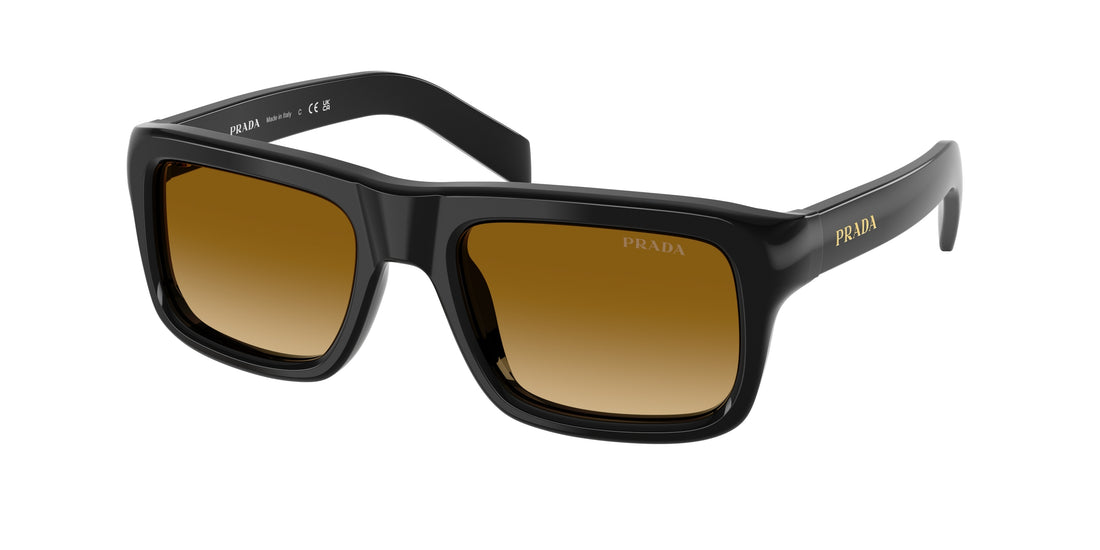 Sunglasses prada pr d11s 16k10x negro rectangular masculino size 54mm - Main view