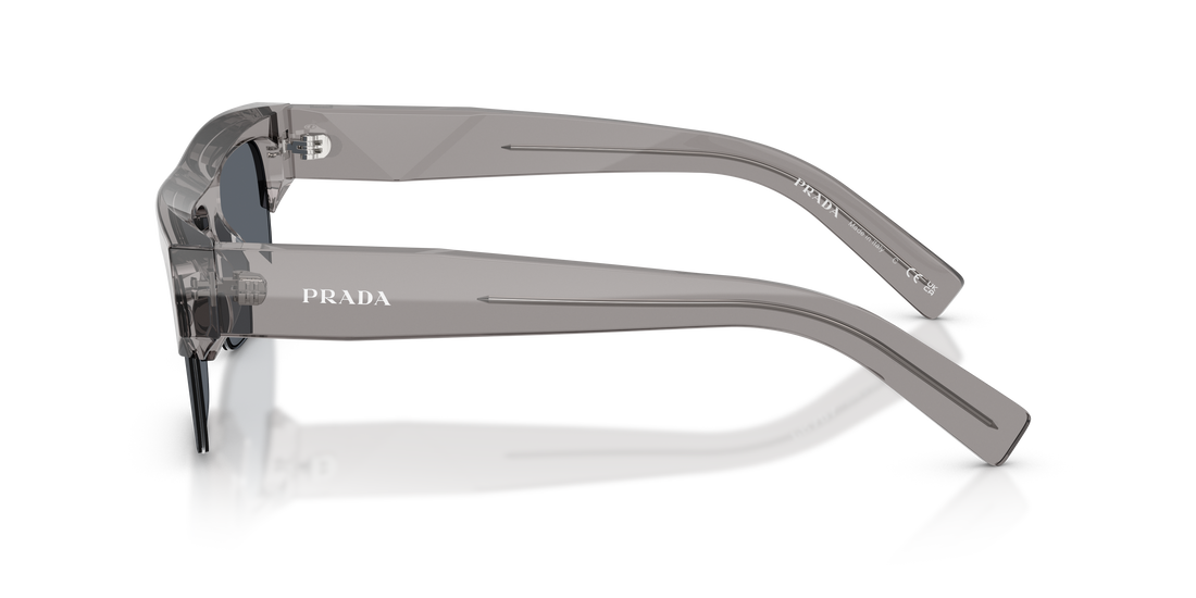Occhiali da sole prada pr d12su 16z30z gris rectangular masculino taglia 55mm - Vista dettagliata