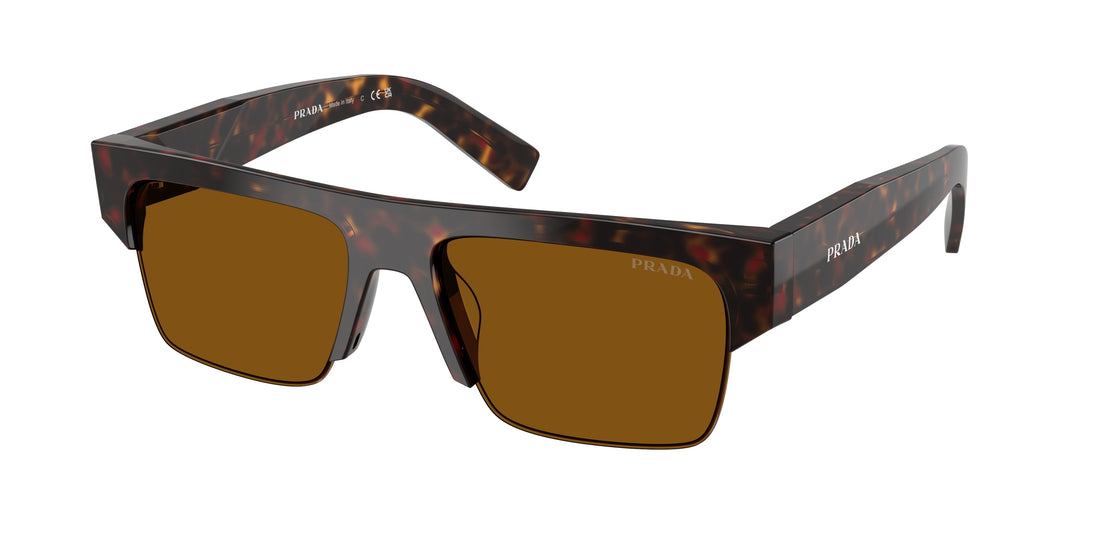 Occhiali da sole prada pr d12su 17n20v havana rectangular masculino taglia 55mm - Vista principale