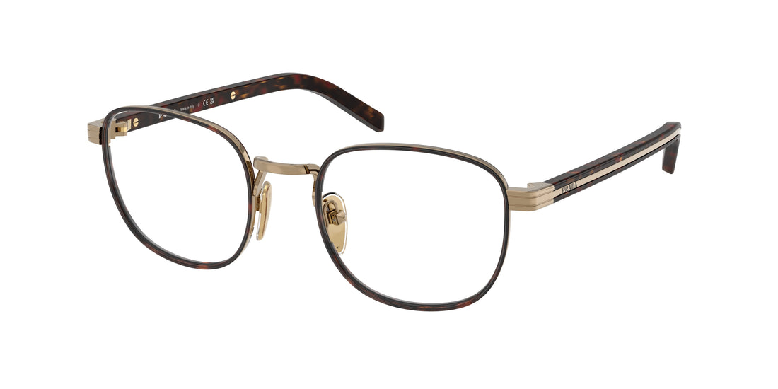 Gafas graduadas prada pr d50v 7oe1o1 dorado pantos masculino talla 48mm - Vista principal
