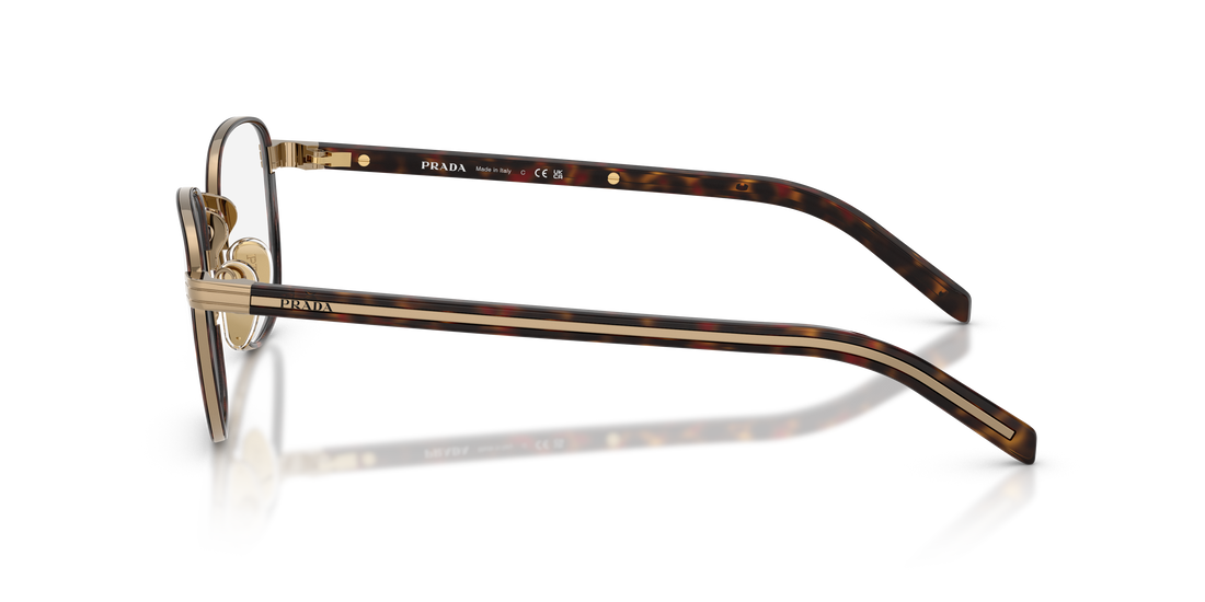 Gafas graduadas prada pr d50v 7oe1o1 dorado pantos masculino talla 50mm - Vista de detalle