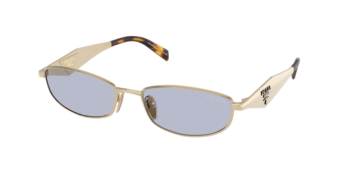 Sunglasses prada pr d51s zvn30x dorado oval femenino size 55mm - Main view