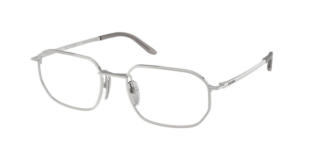 Gafas graduadas prada pr d51v 1bc1o1 plateado irregular masculino talla 52mm - Vista principal