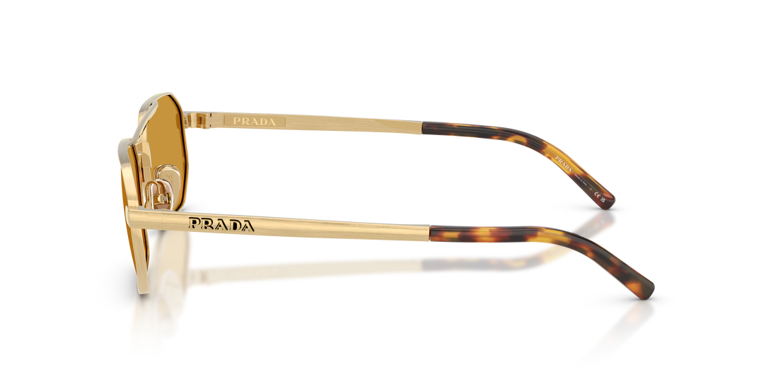 Sunglasses prada pr d53s 24j50p dorado irregular masculino size 55mm - Detailed view