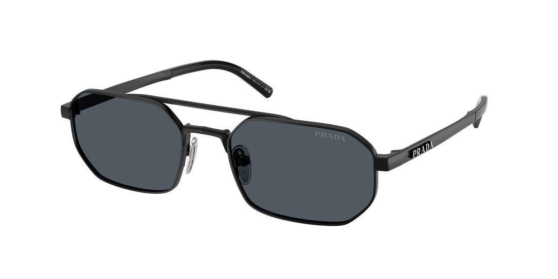 Sunglasses prada pr d53s 7ab70b negro irregular masculino size 55mm - Main view