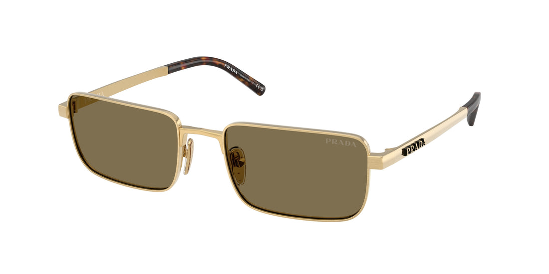 Occhiali da sole prada pr d54s 24j90f dorado rectangular masculino taglia 55mm - Vista principale
