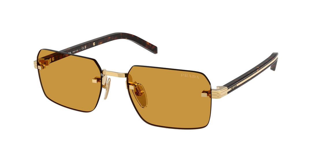 Sonnenbrillen prada pr d55s 5ak50p dorado rectangular masculino größe 55mm - Hauptansicht