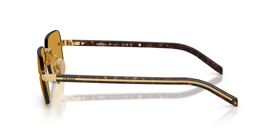 Sonnenbrillen prada pr d55s 5ak50p dorado rectangular masculino größe 55mm - Detailansicht