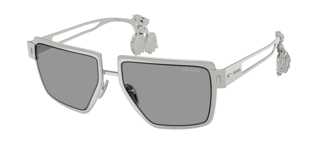 Occhiali da sole prada pr d56s 1bc50q plateado square femenino taglia 55mm - Vista principale
