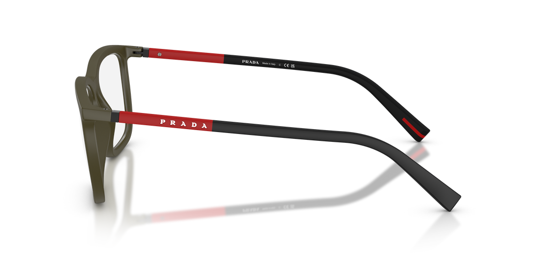 Brillen prada linea rossa ps 01sv 15x1o1 verde pillow masculino größe 54mm - Detailansicht